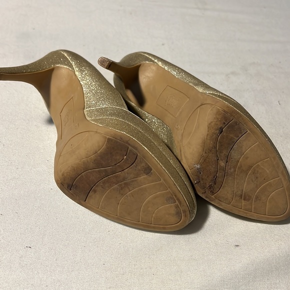 Fiona Gold Sparkly Heels - Picture 3 of 4